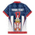 Custom Serbia Basketball Champions Family Matching Off Shoulder Maxi Dress and Hawaiian Shirt Sporty Style with Coat of Arms