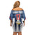 Custom Serbia Basketball Champions Family Matching Off Shoulder Short Dress and Hawaiian Shirt Sporty Style with Coat of Arms