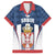 Custom Serbia Basketball Champions Family Matching Short Sleeve Bodycon Dress and Hawaiian Shirt Sporty Style with Coat of Arms