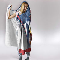 Custom Serbia Basketball Champions Hooded Blanket Sporty Style with Coat of Arms