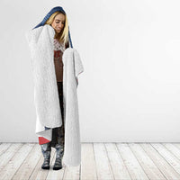 Custom Serbia Basketball Champions Hooded Blanket Sporty Style with Coat of Arms