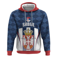 Custom Serbia Basketball Champions Hoodie Sporty Style with Coat of Arms