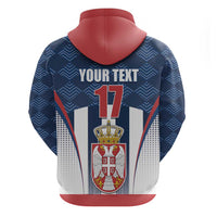 Custom Serbia Basketball Champions Hoodie Sporty Style with Coat of Arms