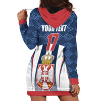 Custom Serbia Basketball Champions Hoodie Dress Sporty Style with Coat of Arms