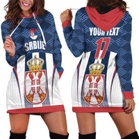 Custom Serbia Basketball Champions Hoodie Dress Sporty Style with Coat of Arms