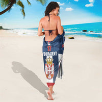 Custom Serbia Basketball Champions Sarong Sporty Style with Coat of Arms