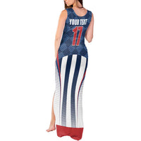 Custom Serbia Basketball Champions Tank Maxi Dress Sporty Style with Coat of Arms