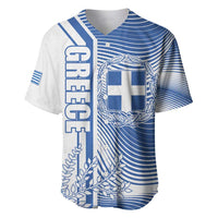 Personalized Greece Coat of Arms Baseball Jersey Greek cross and Two Laurel Branches