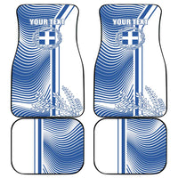 Personalized Greece Coat of Arms Car Mats Greek cross and Two Laurel Branches