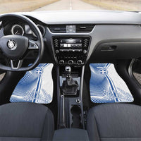 Personalized Greece Coat of Arms Car Mats Greek cross and Two Laurel Branches