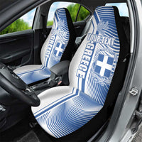 Personalized Greece Coat of Arms Car Seat Cover Greek cross and Two Laurel Branches