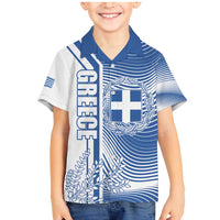 Personalized Greece Coat of Arms Family Matching Mermaid Dress and Hawaiian Shirt Greek cross and Two Laurel Branches