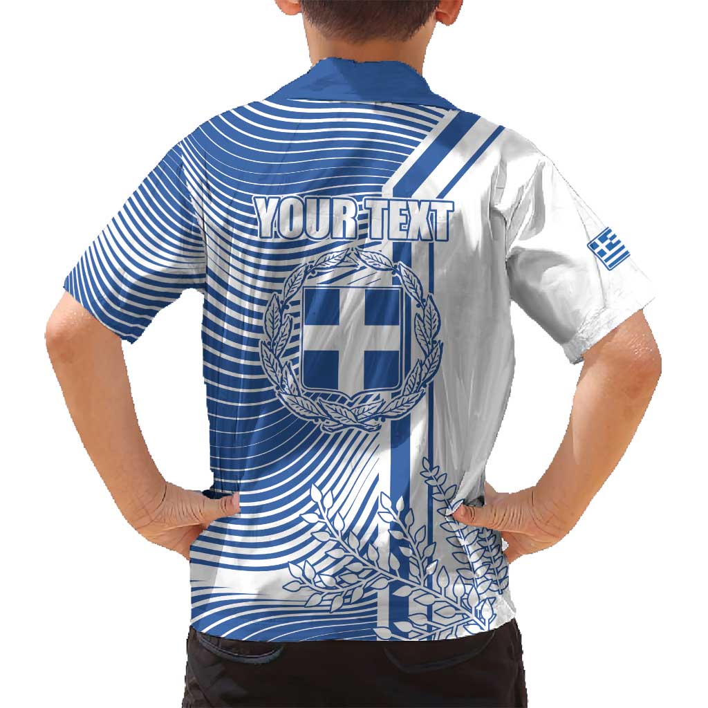 Personalized Greece Coat of Arms Family Matching Puletasi and Hawaiian Shirt Greek cross and Two Laurel Branches