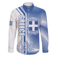 Personalized Greece Coat of Arms Family Matching Tank Maxi Dress and Hawaiian Shirt Greek cross and Two Laurel Branches