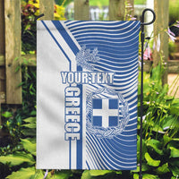 Personalized Greece Coat of Arms Garden Flag Greek cross and Two Laurel Branches