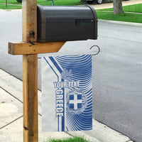 Personalized Greece Coat of Arms Garden Flag Greek cross and Two Laurel Branches