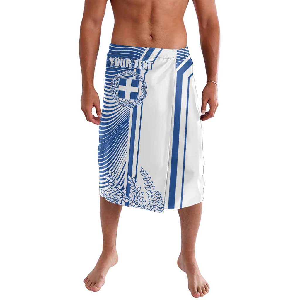 Personalized Greece Coat of Arms Lavalava Greek cross and Two Laurel Branches