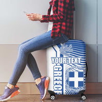 Personalized Greece Coat of Arms Luggage Cover Greek cross and Two Laurel Branches