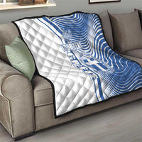 Personalized Greece Coat of Arms Quilt Greek cross and Two Laurel Branches