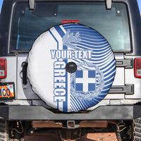 Personalized Greece Coat of Arms Spare Tire Cover Greek cross and Two Laurel Branches