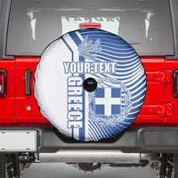 Personalized Greece Coat of Arms Spare Tire Cover Greek cross and Two Laurel Branches