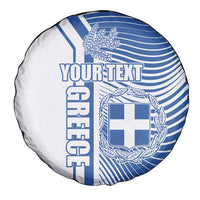 Personalized Greece Coat of Arms Spare Tire Cover Greek cross and Two Laurel Branches