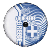 Personalized Greece Coat of Arms Spare Tire Cover Greek cross and Two Laurel Branches