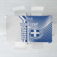Personalized Greece Coat of Arms Tablecloth Greek cross and Two Laurel Branches