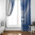 Personalized Greece Coat of Arms Window Curtain Greek cross and Two Laurel Branches