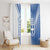 Personalized Greece Coat of Arms Window Curtain Greek cross and Two Laurel Branches