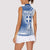 Personalized Greece Coat of Arms Women Sleeveless Polo Shirt Greek cross and Two Laurel Branches