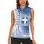 Personalized Greece Coat of Arms Women Sleeveless Polo Shirt Greek cross and Two Laurel Branches