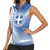 Personalized Greece Coat of Arms Women Sleeveless Polo Shirt Greek cross and Two Laurel Branches