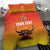 Personalized Spain Bull with Crown Bedding Set Espana Flag with Coat of Arms