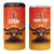 Personalized Spain Bull with Crown 4 in 1 Can Cooler Tumbler Espana Flag with Coat of Arms