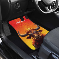 Personalized Spain Bull with Crown Car Mats Espana Flag with Coat of Arms