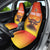 Personalized Spain Bull with Crown Car Seat Cover Espana Flag with Coat of Arms