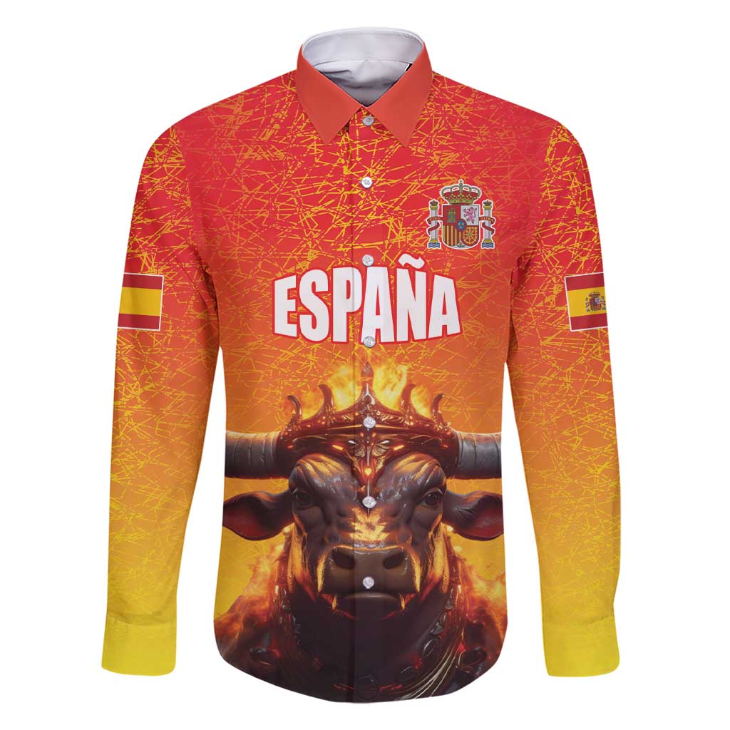 Personalized Spain Bull with Crown Family Matching Short Sleeve Bodycon Dress and Hawaiian Shirt Espana Flag with Coat of Arms