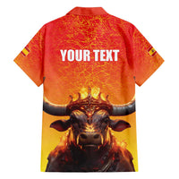 Personalized Spain Bull with Crown Family Matching Summer Maxi Dress and Hawaiian Shirt Espana Flag with Coat of Arms