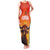 Personalized Spain Bull with Crown Family Matching Tank Maxi Dress and Hawaiian Shirt Espana Flag with Coat of Arms
