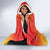 Personalized Spain Bull with Crown Hooded Blanket Espana Flag with Coat of Arms