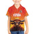 Personalized Spain Bull with Crown Kid Hawaiian Shirt Espana Flag with Coat of Arms