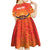 Personalized Spain Bull with Crown Kid Short Sleeve Dress Espana Flag with Coat of Arms