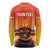 Personalized Spain Bull with Crown Long Sleeve Shirt Espana Flag with Coat of Arms