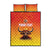 Personalized Spain Bull with Crown Quilt Bed Set Espana Flag with Coat of Arms