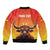 Personalized Spain Bull with Crown Sleeve Zip Bomber Jacket Espana Flag with Coat of Arms