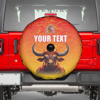 Personalized Spain Bull with Crown Spare Tire Cover Espana Flag with Coat of Arms