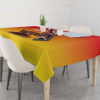 Personalized Spain Bull with Crown Tablecloth Espana Flag with Coat of Arms