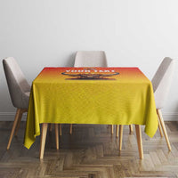 Personalized Spain Bull with Crown Tablecloth Espana Flag with Coat of Arms