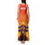 Personalized Spain Bull with Crown Tank Maxi Dress Espana Flag with Coat of Arms